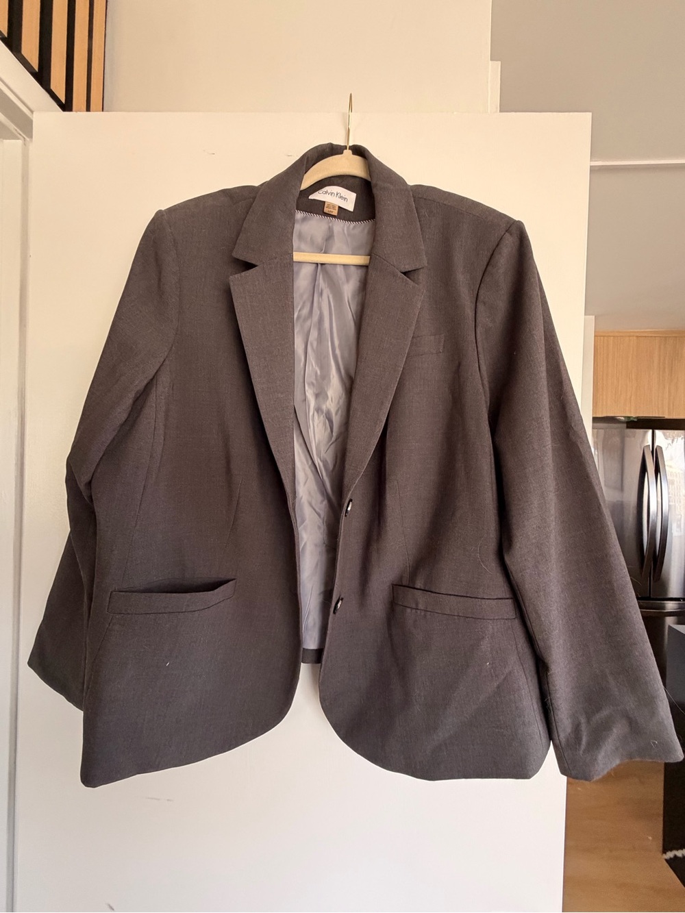 Calvin Klein Charcoal Gray Women's Blazer